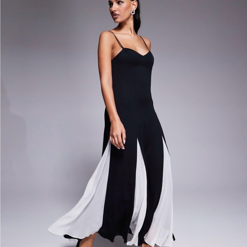 Ever New Black and White Maxi Dress